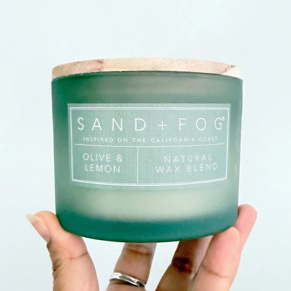 Sand + Fog Olive & Lemon Scented Candle